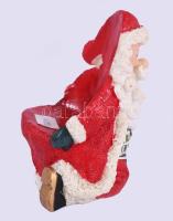 Mikulás üvegtartó. Műanyag., hibátlan, m: 12 cm