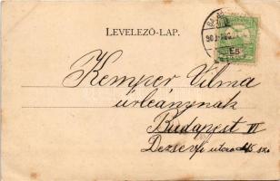 Somoskőújfalu (Salgótarján), Somoskő vára. Friedler Ármin kiadása / Hrad Somoska (ázott / wet damage...