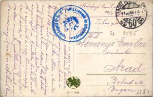 1916 Flüchtende Kosaken. / WWI K.u.k. military art postcard + "Tábori postahivatal 60" (EK...