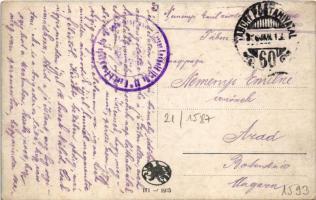 1916 Abwehr eines italienischen Angriffes / WWI Austro-Hungarian K.u.K. military art postcard, mount...