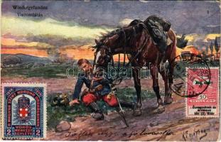 1915 Viszontlátás / Wiedergefunden. TCV card, B.K.W.I. 933-1. TCV card s: K. Feiertag (ázott sarok / wet damage)