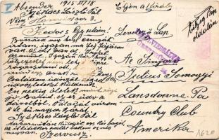 1915 Viszontlátás / Wiedergefunden. TCV card, B.K.W.I. 933-1. TCV card s: K. Feiertag (ázott sarok /...