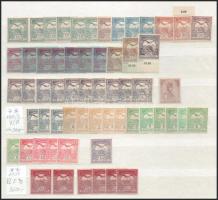 1904-1915 Összeállítás 2 db A/4-es berakólap 2 oldalán