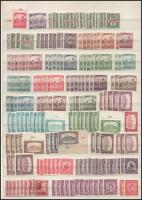 1916-1920 Többpéldányos összeállítás 4 db A/4-es berakólap 7 oldalán