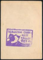 1937 Magyar cserkészek a szolocsini (Királyfiszállás, Kárpátalja) 1937 (!) júliusában egy földön lév...