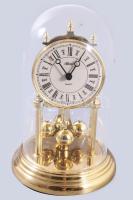 Hermle forgóingás óra, üveg búrával, m: 21 cm