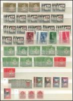 1945-1946 Többpéldányos összeállítás 4 db A/4-es berakólap 6 oldalán