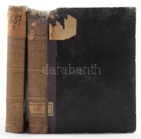 Jósika Miklós: Emlékirat I-IV. köt. [Két kötetbe kötve.] Bp., 1865, Heckenast Gusztáv, 10+168+4+218+...