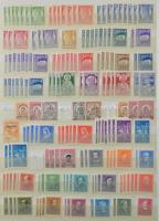 1926-1944 Többpéldányos összeállítás, benne jó sorok is, 6 db A/4-es berakólap 9 oldalán