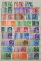 1926-1944 Többpéldányos összeállítás, benne jó sorok is, 6 db A/4-es berakólap 9 oldalán