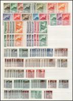 1945-1946 Többpéldányos összeállítás 4 db A/4-es berakólap 5 oldalán