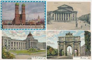 MÜNCHEN - 7 db régi város képeslap / MUNICH - 47 pre-1945 town-view postcards