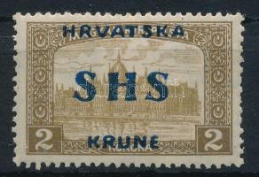 SHS 1918 Parlament 2K "KRUNE" lemezhibával, Bodor vizsgálójellel