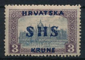 SHS 1918 Parlament 3K "KRUNE" lemezhibával, Bodor vizsgálójellel