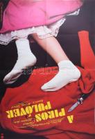 ca 1980 A Piros pulóver c. film grafikus plakátja. Jelzett 60x80 cm Hajtva