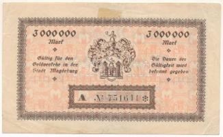 Német Birodalom/ Poroszország / Magdeburg 1923. 3.000.000M T:F,VG ragasztónyom
German Empire/ Pruss...
