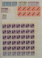 1916-1920 Többpéldányos összeállítás sok kisebb-nagyobb összefüggéssel, 9 db A/4-es berakólap 16 old...