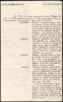 1931 Krempaszky Andor őrvezető, a m. kir. "Vak Bottyán" 3. honvéd kerékpáros zászlóalj tagja által írt beszámoló hadgyakorlatról, két beírt oldal
