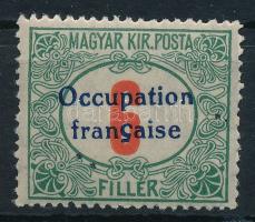 Arad 1919 Pirosszámú portó 6f próbanyomat / proof Sign: Bodor