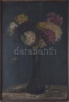 Hollós-Holczer Károly (1873-?): Csendélet. Olaj, vászon, , dublírozott, fakeretben. 70x48 cm