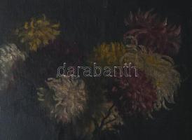 Hollós-Holczer Károly (1873-?): Csendélet. Olaj, vászon, , dublírozott, fakeretben. 70x48 cm