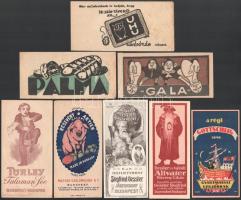 13 db különféle számolócédula, közte Gottschlig, Altvater likőr, Magyar Szalámigyár R.T., stb.