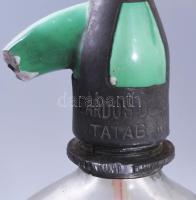 cca 1940, 3 darab antik szódás üveg Bárdos Dezsőné, Knerczer Boldizsár és Brader Ágoston feliratokka...