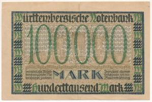 Német Birodalom / Weimari Köztársaság / Württemberg / Stuttgart 1923. 100.000M T:F
German Empire / ...