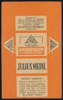 Julius Meinl számolócédula