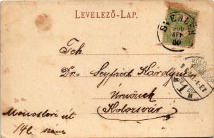 1906 Svedlér, Schwedler, Svedlár (Szepes, Zips); látkép, Evangélikus templom. Szlovik Jenő kiadása /...