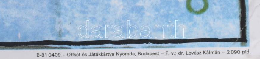 Bácsay Péter: Az Olsen banda boldogul dán film plakátja. Jelzett Hajtva,sakán kis beszakadással 58x8...