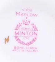 Minton Marlow 6 darab csésze alátéttel, jelzett, sérüléssel, d: 14 cm