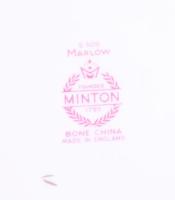 Minton Marlow süteményes készlet, tálaló 6 tállal, jelzet, kopással, d: 16-22 cm