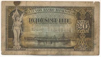 Litvánia 1930. 20L T:VG,G
Lithuania 1930. 20 Litu C:VG,G
Krause P#27