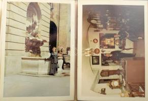 ca 1930 Grossmann Károly órás irat hagyatéka: munkakönyv, kb 10 db fotó, igazolvány