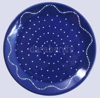 Városlőd 6 darab pöttyös tányér, jelzett, kis kopással, d: 20 cm