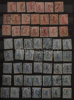 Vegyes tétel, benne Turul bélyegek, modern magyar blokkok és kisívek 2 db A/4-es berakóban + külföldi bélyegek hosszúkás dobozban és közepes berakóban