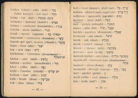 Mannheim Mór: Magyar- angol- héber szójegyzék. Debrecen, Acél antiquarium. 68p. Kiadói kissé viseltes papírborítóval