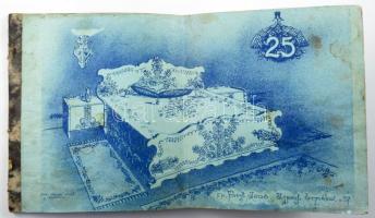 ca 1930 Fürst Jenő újpest bútor katalógus. 14p. 38x22 cm Hajtva