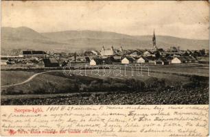 1908 Igló, Zipser Neudorf, Spisská Nová Ves; látkép. Feitzinger Ede 712. Ps. 1904-14. / general view (EB)