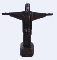 Megváltó Krisztus, faragott fa szobor. 37x30 cm