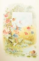 Tompa Mihály: Virágregék. Bp., 1894, Franklin, 1 (díszcímlap, színes kromolitográfia) t.+ 198 p.+ 7 ...