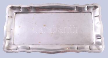 Ezüst (Ag) tálca, jelzett, 34x18 cm, nettó 351g