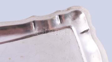 Ezüst (Ag) tálca, jelzett, 34x18 cm, nettó 351g