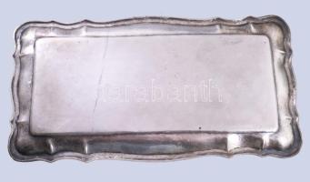 Ezüst (Ag) tálca, jelzett, 34x18 cm, nettó 351g