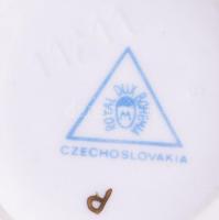 Royal dux díszváza. mázas porcelán, jelzett, díszdobozban, hibátlan 14 cm