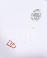 Cseh Alt wien váza, mitológiai jelenettel, matricás, repedéssel. 32 cm