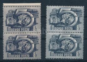 1950 Ötéves terv I. 8f 2 db pár eltérő színben