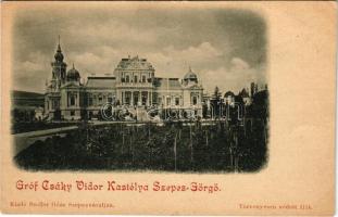 Görgő, Szepesgörgő, Szepes-Görgő, Harchov, Spissky Hrhov; Gróf Csáky Vidor kastélya. Szoller Géza kiadása / castle (vágott / cut)