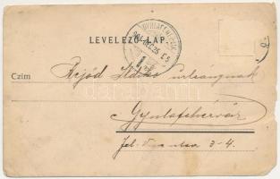 1904 Sósmező, Poiana Sarata; Postahivatal / post office (b)